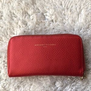 Wallet and makeup brushes